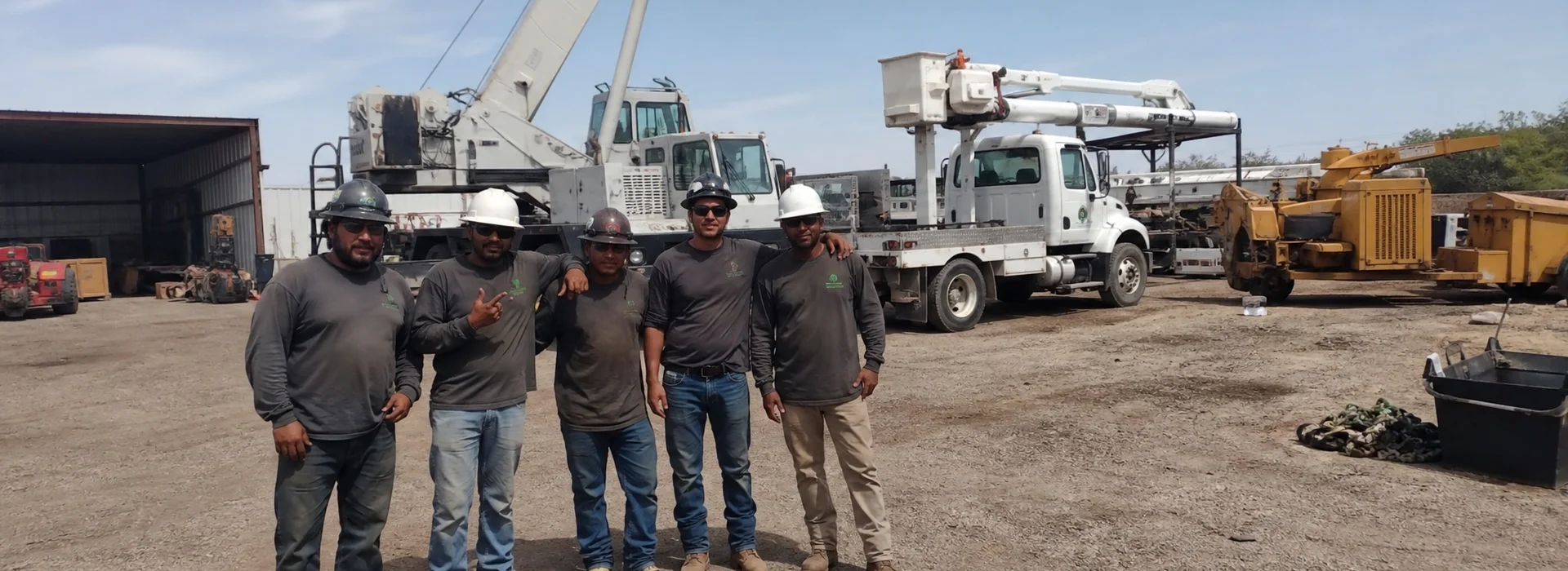 San Angelo Tree Service Pros crew in front of the shop